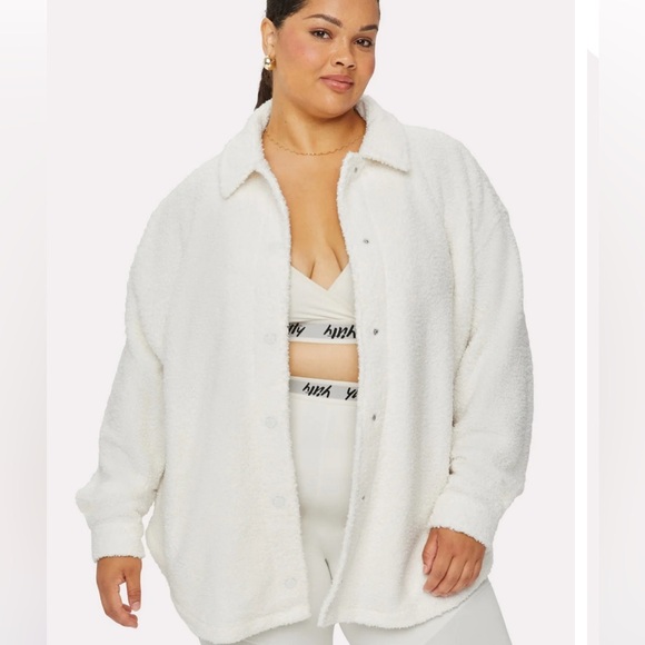 Fabletics Yitty Teddy Shacket sz 1X oversized - Picture 3 of 17